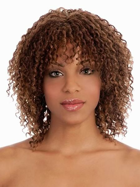 Accessories |   African American Wigs Medium Deep Brown Curls In Heat-resistant Fiber Accessories Accessories