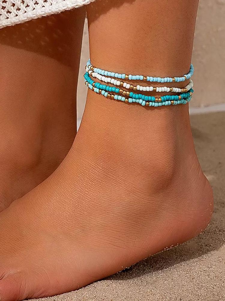 Accessories |   Anklet Synthetic Resin Bohemian Multi-Chain Chain Beach Adult’s Jewelry Accessories Accessories