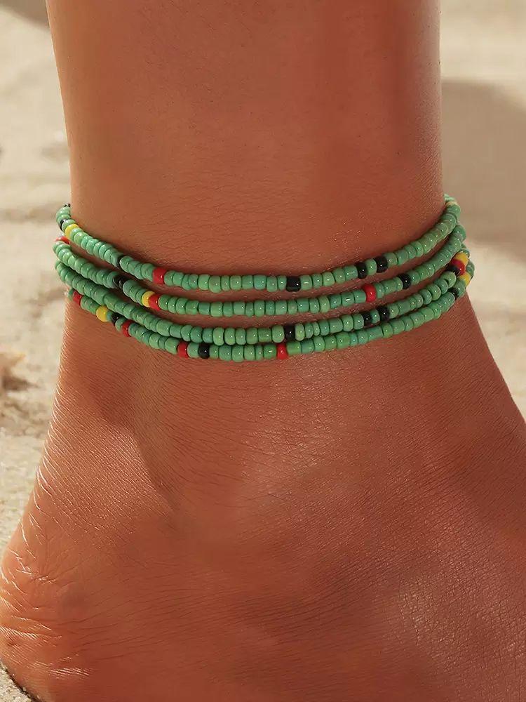 Accessories |   Bohemian Anklet Corful Beaded Layered Bikinis Ankle Bracelet Accessories Accessories