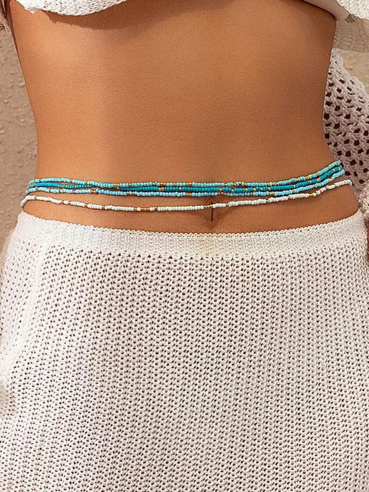 Accessories |   Waist Chain Synthetic Resin Bohemian Multi-Chain Chain Beach Adult’s Jewelry Accessories Accessories