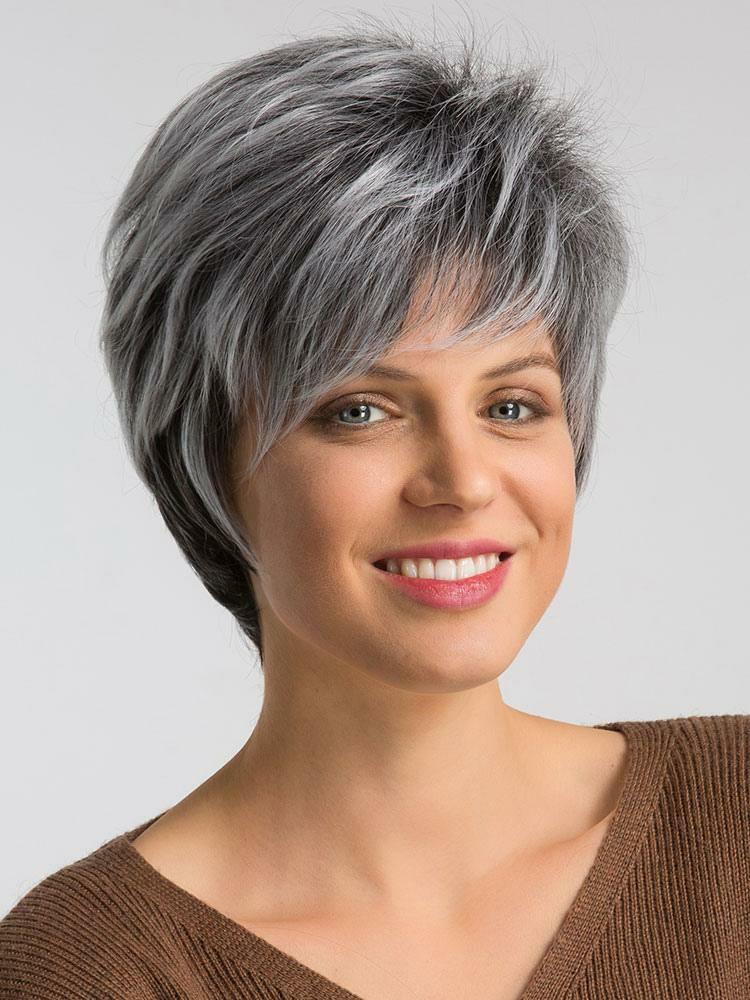 Accessories |   Women Synthetic Wigs Grey Layered Short Hair Wigs Accessories Accessories