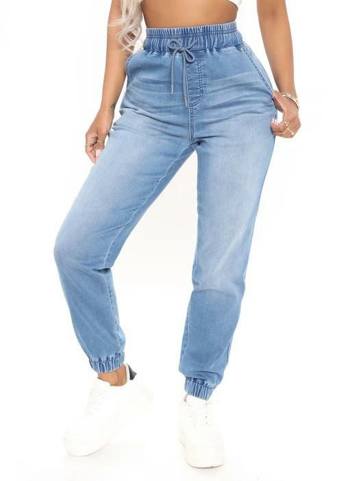 Bottoms |   Jeans For Women Cool Blue Tapered Fit Cotton Bottoms Bottoms Bottoms