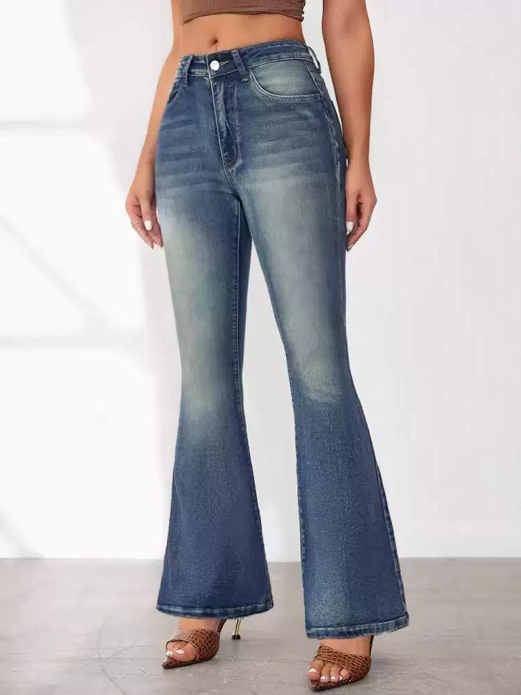 Bottoms |   Woman’s Jeans Chic Natural Waist Denim Bottoms Bottoms