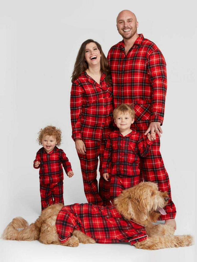 Home Wear |   Christmas Matching Family Pajamas Baby’s Kid’s Christmas Pattern Top Pants Sets Clothing Home Wear