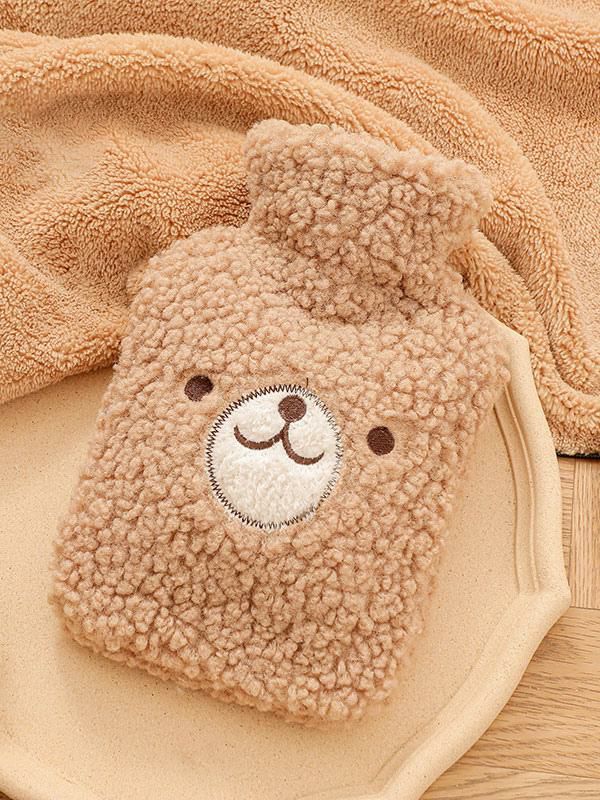 Home Wear |   Hot Water Bottle Deep Apricot Faux Fur Lovely Square Shape Winter Accessories Clothing Home Wear