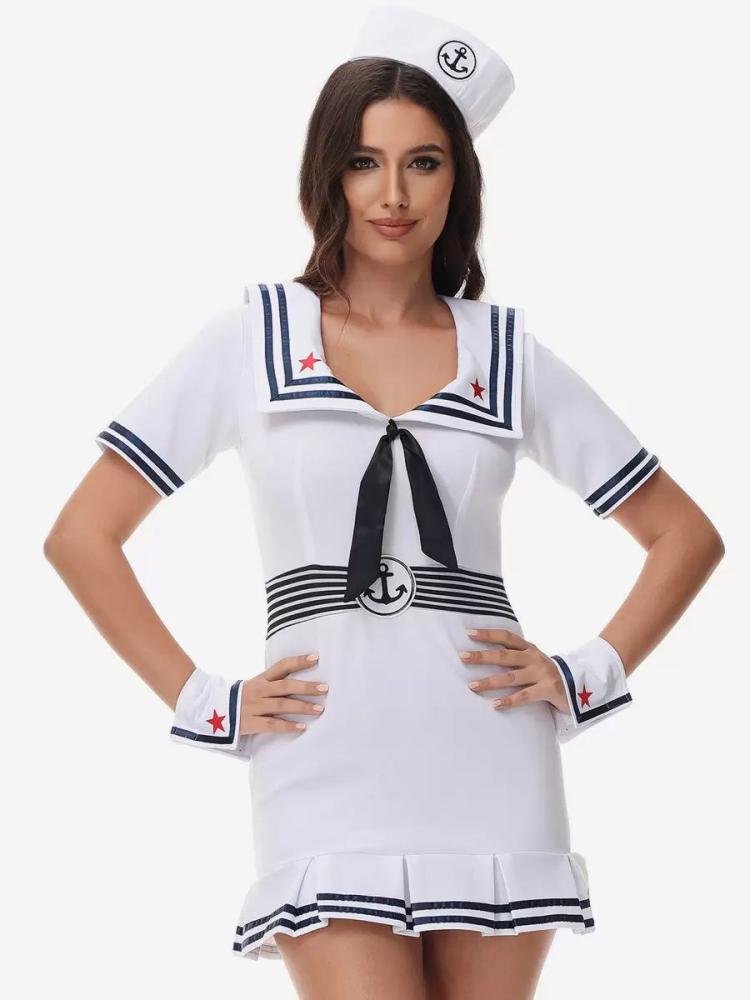 Lingerie |   Sailor Costume Sexy Armwear Jumpsuit Hat Clothing Lingerie