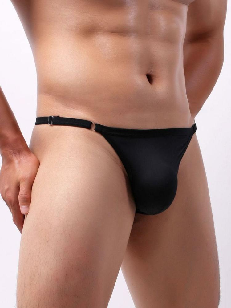 Lingerie |   Sexy Panties For Men Nylon Black Adjustable Straps Tanga Men Lingerie Clothing Lingerie