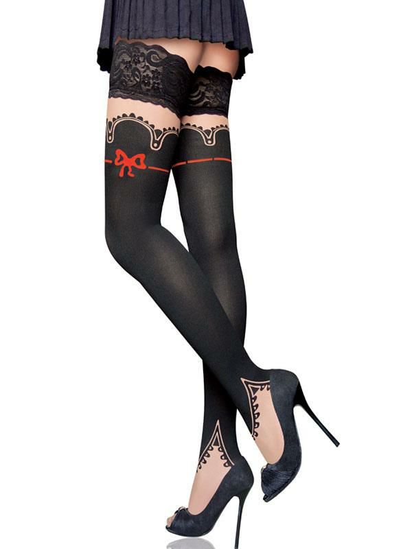 Lingerie |   Women Black Hosiery Lace Nylon Sexy Lingerie Clothing Lingerie