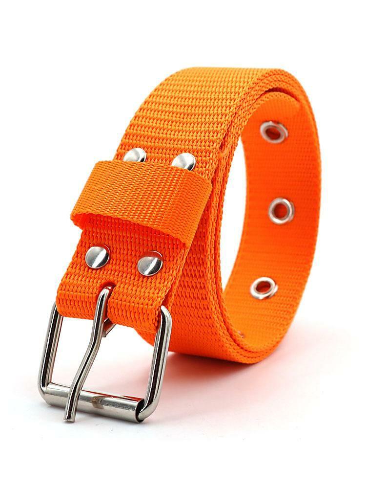 Men’s Clothing |   Men Belt Nylon Chic Nylon Zinc Alloy Daily Casual Orange Belt Clothing Men's Clothing