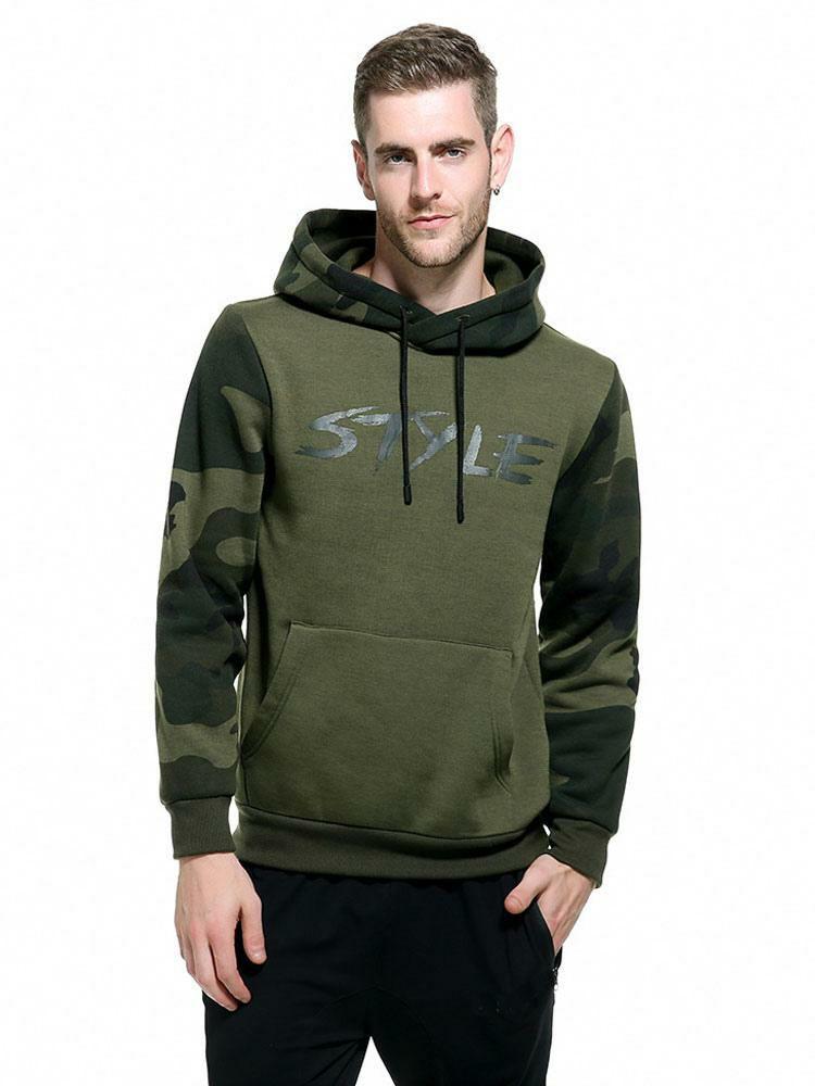 Men’s Clothing |   Men Hoodies Hooded Long Sleeves Printed Polyester Casual Sweatshirt Clothing Men's Clothing