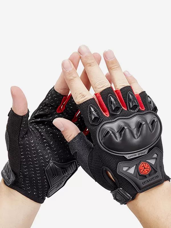 Men’s Clothing |   Motorcycle riding racing biking climbing hiking gloves non-slip waterproof wear-resistant warm touch screen half Finger gloves Clothing Men's Clothing