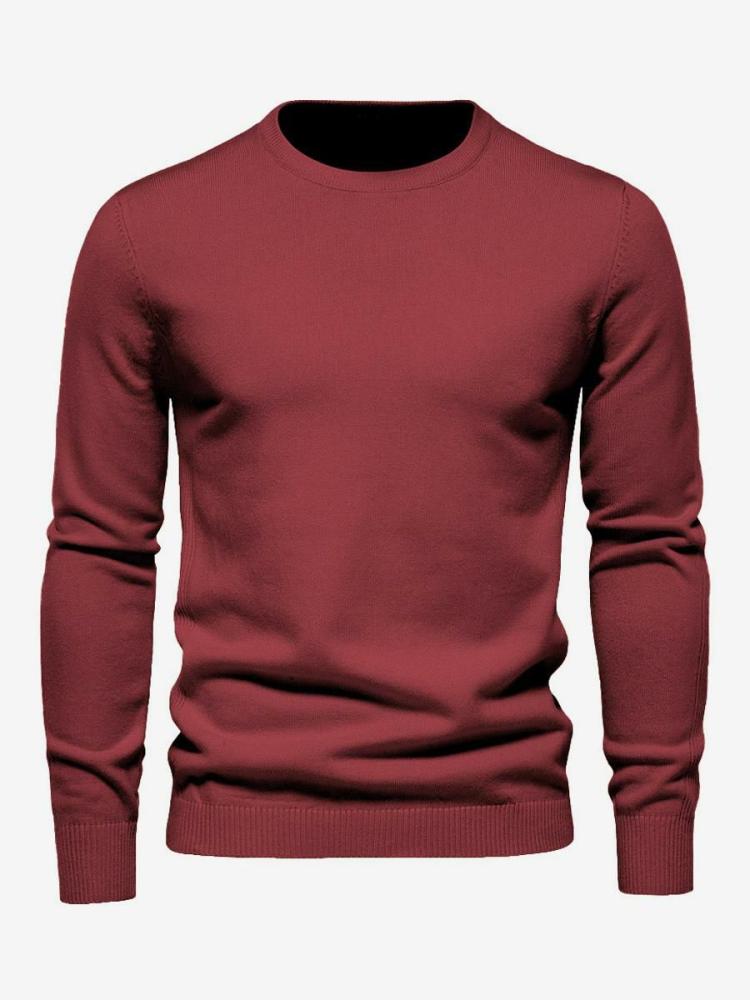 Men’s Clothing |   Sweaters Pullover Knitwear Jewel Neck Spring Dark Navy White Clothing Men's Clothing