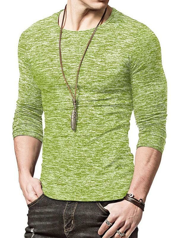 Men’s Clothing |   T-shirts Casual Jewel Neck Oversized Long Sleeves Clothing Men's Clothing