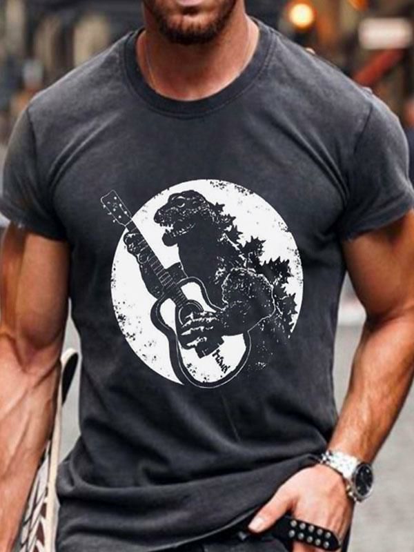 Men’s Clothing |   T-shirts Chic Jewel Neck Printed Short Sleeves Clothing Men's Clothing