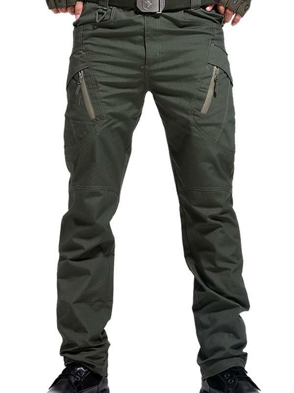 Men’s Clothing |   Trousers Casual Natural Waist Straight Cargo Pant Green Pants Clothing Men's Clothing