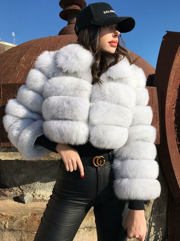 Outerwear |   Plush Faux Fur Coat 2024 Winter Short Outerwear For Women Clothing Outerwear