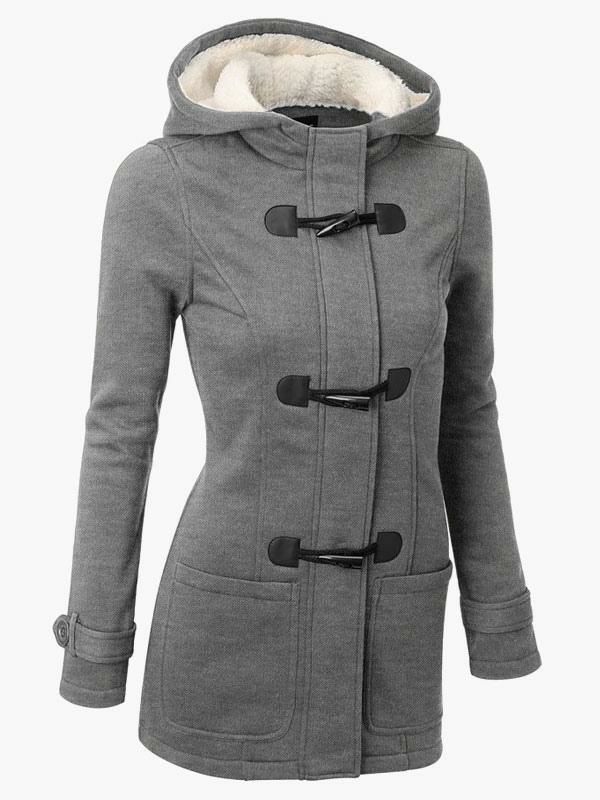 Outerwear |   Winter Jackets For Women Hoodie Gray Coat Outerwear Clothing Outerwear