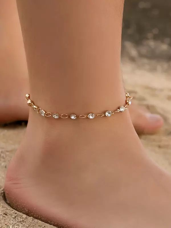 Swimsuits & Cover-Ups |   Anklet Crystal Metal Base Retro Chic Ankle Bracelet Clothing Swimsuits & Cover-Ups