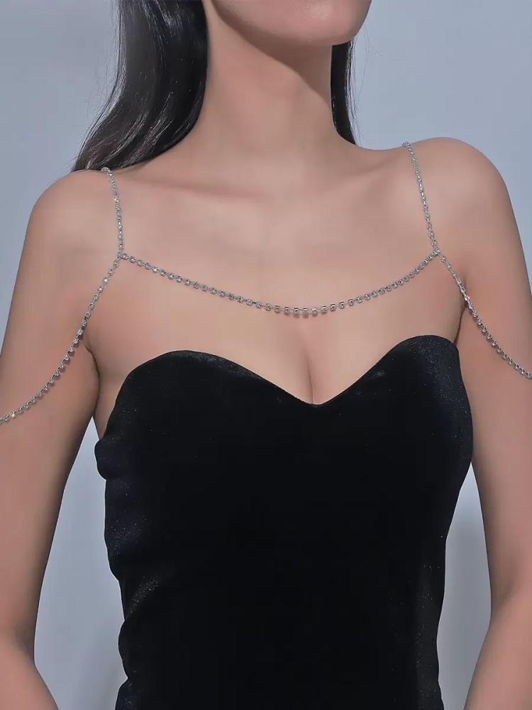 Swimsuits & Cover-Ups |   Shoulder Chain Holiday Metal Jewelry Clothing Swimsuits & Cover-Ups