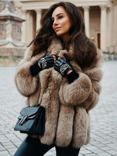 Outerwear |   Plush Faux Fur Coat 2024 Winter Outerwear For Women Clothing Outerwear