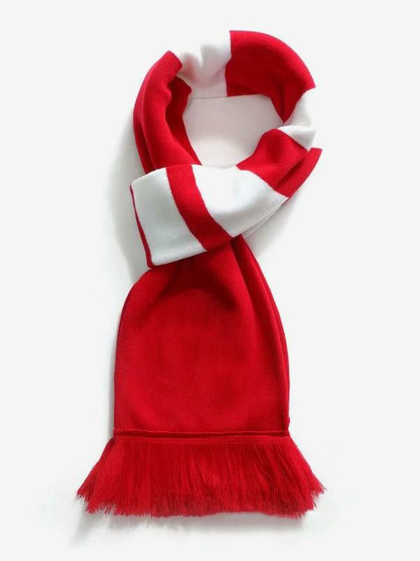 Men’s Clothing |   Fashion scarf for club football men Fringes Stripes Polyester Clothing Men's Clothing